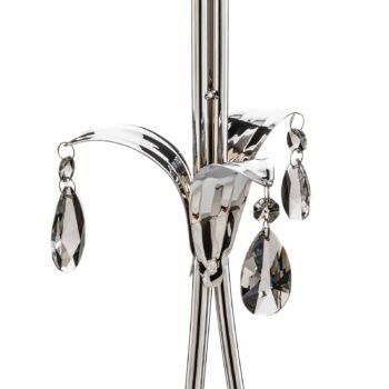 Stojacia lampa Jacqueline, 3-plameňová, biela