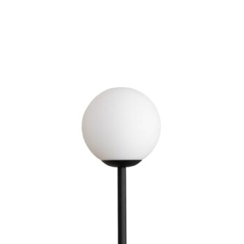 Stojacia lampa Joel, čierna/biela, 1-plameňová