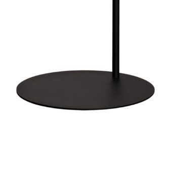 Stojacia lampa Jump, čierna, nastaviteľná, polica