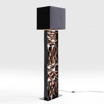 Stojacia lampa KARE Nature Wave s drevom