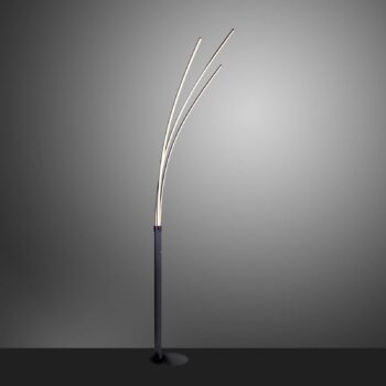 Stojacia lampa LED Maja, trojsvetlá, čierna
