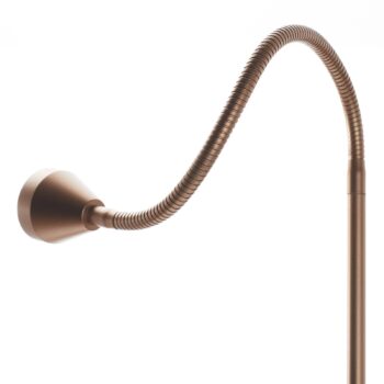Stojacia lampa LED Mini, ohybné rameno, antická, 5 000 K