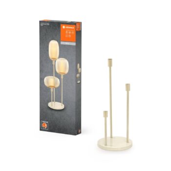 Stojacia lampa LEDVANCE Decor Stick 3-svetelná. Výška 78 cm, béžová