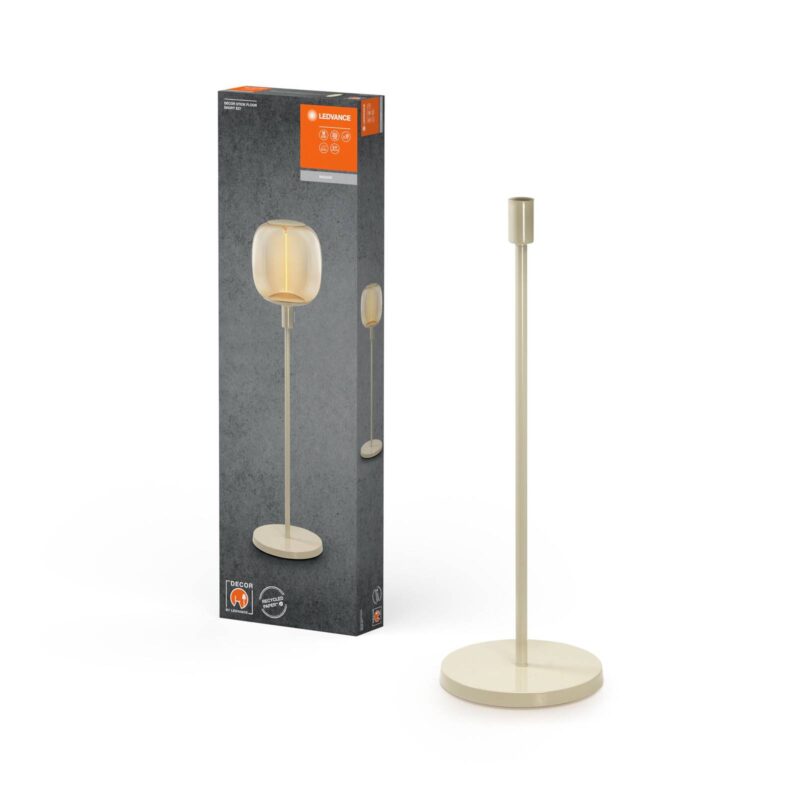 Stojacia lampa LEDVANCE Decor Stick E27, výška 78 cm, béžová Stojacia lampa LEDVANCE Decor Stick E27, výška 78 cm, béžová