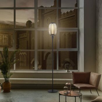 Stojacia lampa LEDVANCE Decor Stick E27, výška 78 cm, tmavosivá