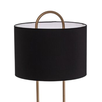 Stojacia lampa LM-9112-1E, mramorová základňa, textilný tienidlo