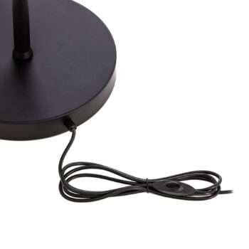 Stojacia lampa LM-9113-2BSY, čierna, kov, výška 180 cm, E14