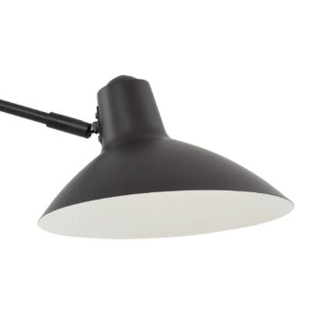 Stojacia lampa Lindby Adrik, čierna, kov