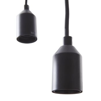 Stojacia lampa Lindby Elira, čierna, kov, výška 150 cm, E27