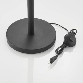 Stojacia lampa Lindby Florentine Kanye, 160 cm, čierna, 3-pl.