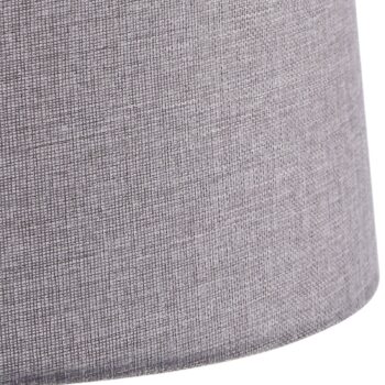 Stojacia lampa Lindby Haldorin, sivá/čierna, textil, 157 cm
