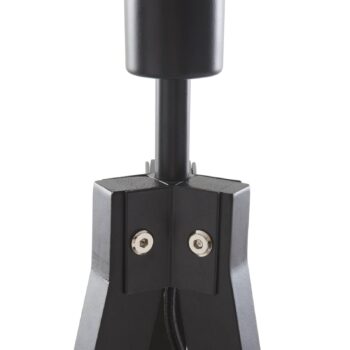 Stojacia lampa Lindby Herry, čierna, drevo, trojnožka, 153 cm