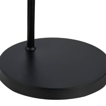 Stojacia lampa Lindby Nimbora, 150 cm, čierna, sklo, kov