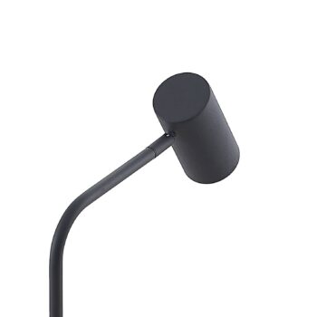 Stojacia lampa Lindby Sanad, výška 140 cm, čierna, kov, GU10