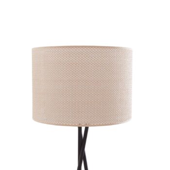 Stojacia lampa Lindby Soula, Ø 40 cm, béžová, plast, E27