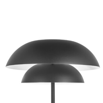 Stojacia lampa Lucande Kellina, 151 cm, čierna, kov, E27