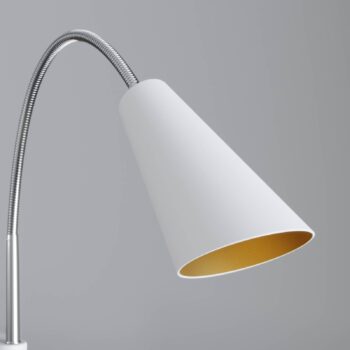 Stojacia lampa Lucande Medira, biela, 2 svetlá, nastaviteľná, GU10
