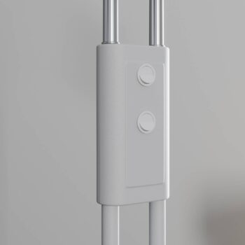 Stojacia lampa Lucande Medira, biela, 2 svetlá, nastaviteľná, GU10
