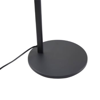 Stojacia lampa Lucande Silka, výška 173 cm, čierna, kov