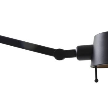 Stojacia lampa Lucande Silka, výška 216 cm, čierna, kov
