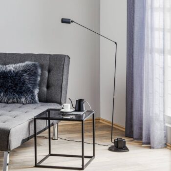 Stojacia lampa Lumina Daphine LED 3 000 K, čierna