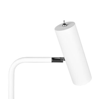 Stojacia lampa Marley, biela, výška 151 cm, kov