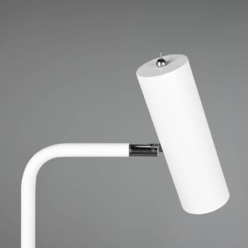 Stojacia lampa Marley, biela, výška 151 cm, kov