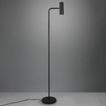 Stojacia lampa Marley, čierna, výška 151 cm, kov