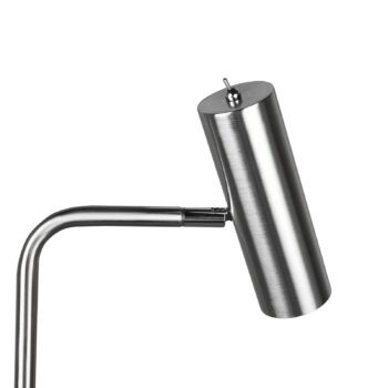 Stojacia lampa Marley, nikel, výška 151 cm, kov