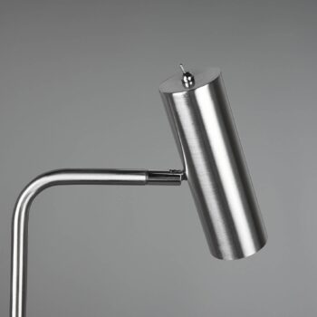 Stojacia lampa Marley, nikel, výška 151 cm, kov