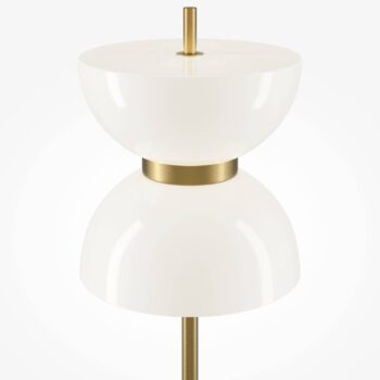 Stojacia lampa Maytoni LED Kyoto, sivá, výška 145 cm, mramor