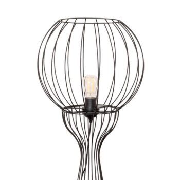 Stojacia lampa Mercure, čierna, kov/plast, výška 93 cm