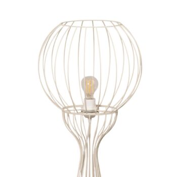 Stojacia lampa Mercure, piesok, kov/plast, výška 93 cm