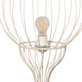 Stojacia lampa Mercure, piesok, kov/plast, výška 93 cm