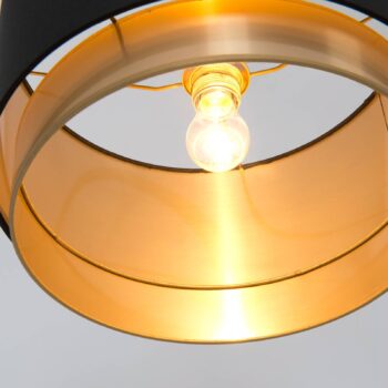 Stojacia lampa Meteor, zlatá farba, výška 169 cm, železo