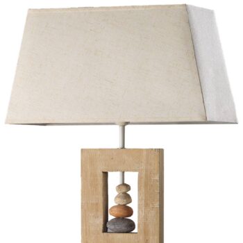 Stojacia lampa Miriel, výška 170 cm, textil, drevo
