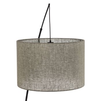 Stojacia lampa Moby Green s textilným tienidlom
