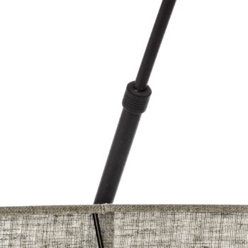 Stojacia lampa Moby Green s textilným tienidlom