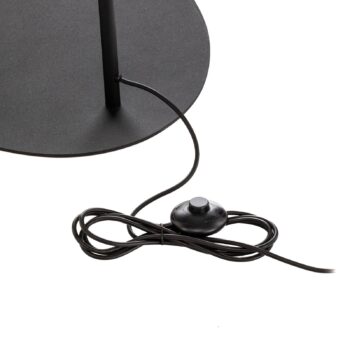 Stojacia lampa Moby White s textilným tienidlom