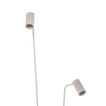 Stojacia lampa Mono II, 2-plameňová, biela