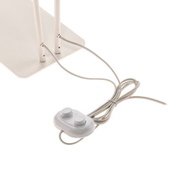 Stojacia lampa Mono II, 2-plameňová, biela