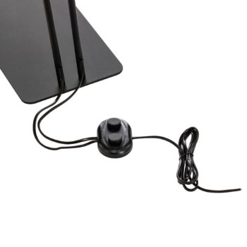 Stojacia lampa Mono II, 2-plameňová, čierna