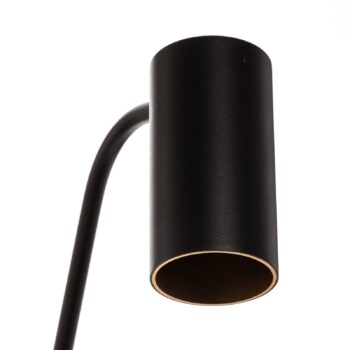 Stojacia lampa Mono II, 2-plameňové, čierna/zlatá