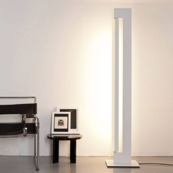 Stojacia lampa Nemo Ara stmievateľná biela/biela