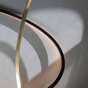 Stojacia lampa Nemo Ellisse LED 2 700 K čierna