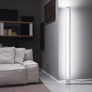Stojacia lampa Nemo Tru LED 2 700 K, biela lakovaná