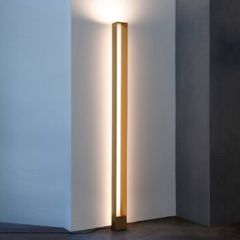 Stojacia lampa Nemo Tru LED 2 700 K, zlatý lak