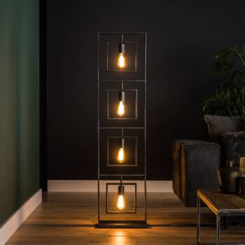 Stojacia lampa Nestoy, antracitová, 4-plameňová