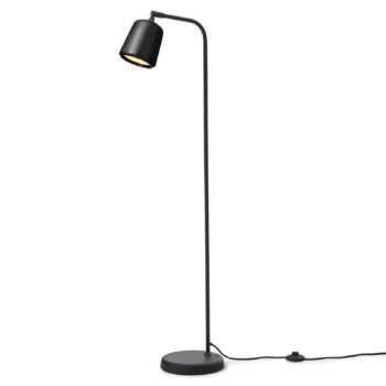 Stojacia lampa New Works Materiál, čierna, mramor, výška 125 cm