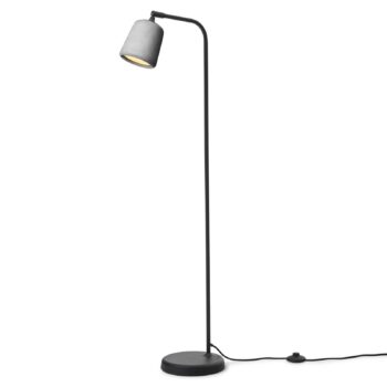 Stojacia lampa New Works Materiál, svetlosivá, betón, výška 125 cm